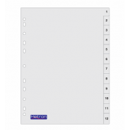 METRON ΔΙΑΧΩΡΙΣΤΙΚΑ ΠΛΑΣΤΙΚΑ Α4 ΑΡΙΘΜΟΙ 1-12 METRON ΔΙΑΧΩΡΙΣΤΙΚΑ ΠΛΑΣΤΙΚΑ Α4 ΑΡΙΘΜΟΙ 1-12